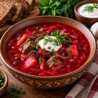 Борщ классический с говядиной
