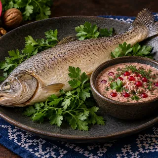 Форель с орехами