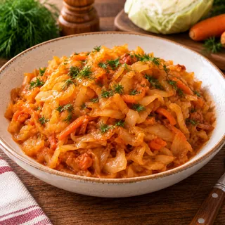 Капуста тушёная