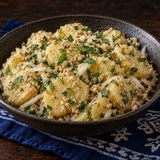 Картофель с орехами