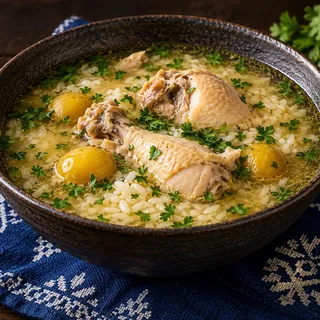 Куриный суп с рисом