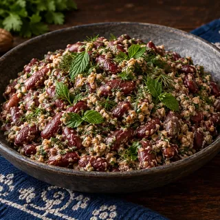 Лобио с орехами
