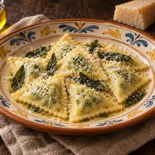 Пансотти с маслом и шалфеем
