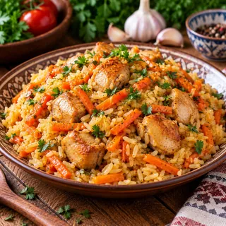 Плов с курицей